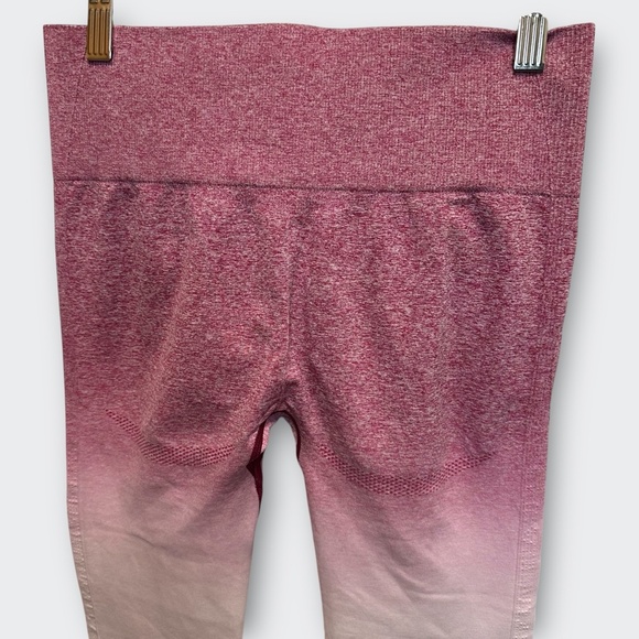 GYMSHARK Adapt Ombre Seamless Leggings Pink Beet S Athleisure Gym Rat Barbicore - Picture 8 of 10
